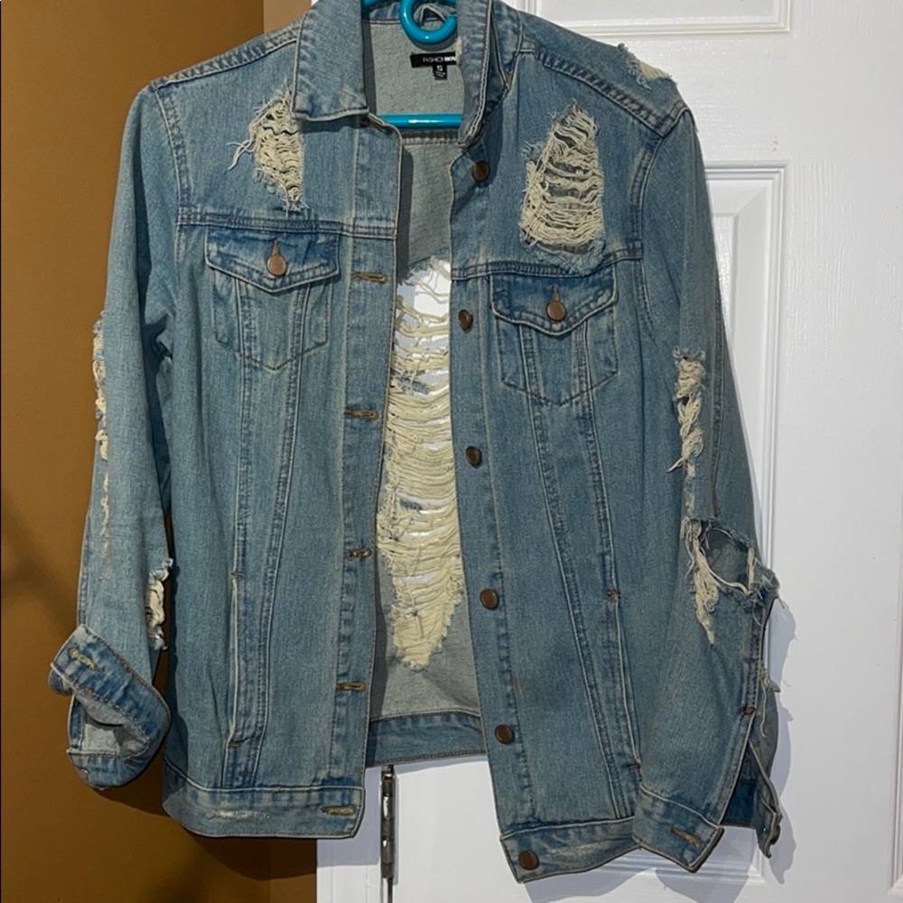 Ripped Denim Jacket
